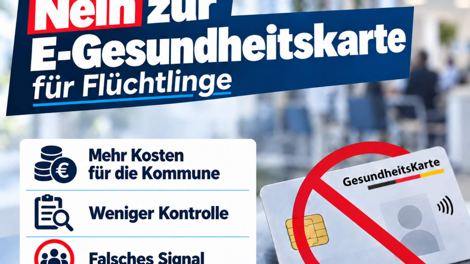 Nein zur E‑Gesundheitskarte